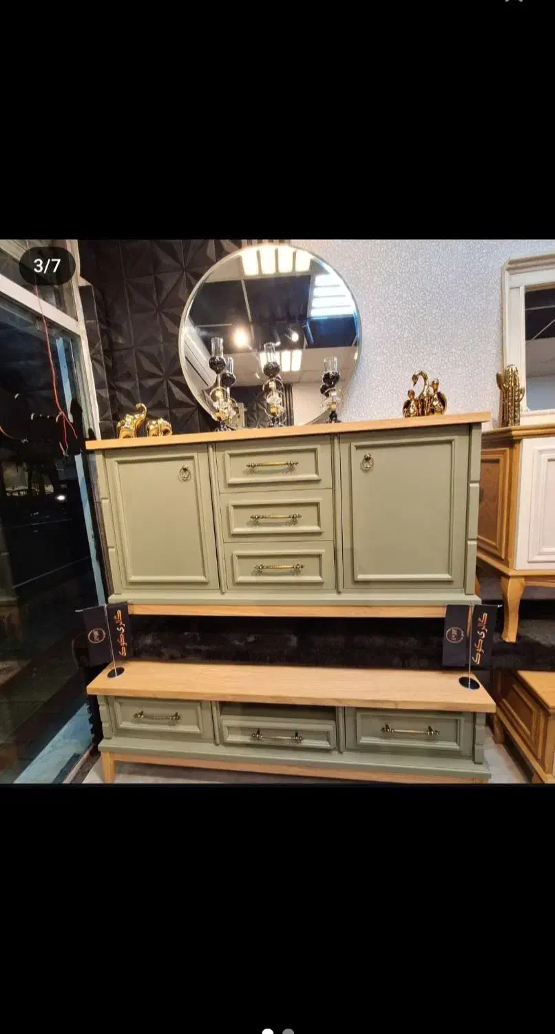 کلاسیک آینه کنسول تی وی۱۲۵ اقساطی|بوفه، ویترین، کنسول|مشهد, گرجی علیا|دیوار