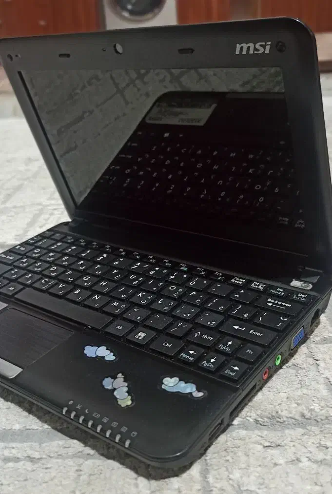 لپتاپ MSI U135DX سالم مناسب کارهای سبک|رایانه همراه|رودسر, |دیوار