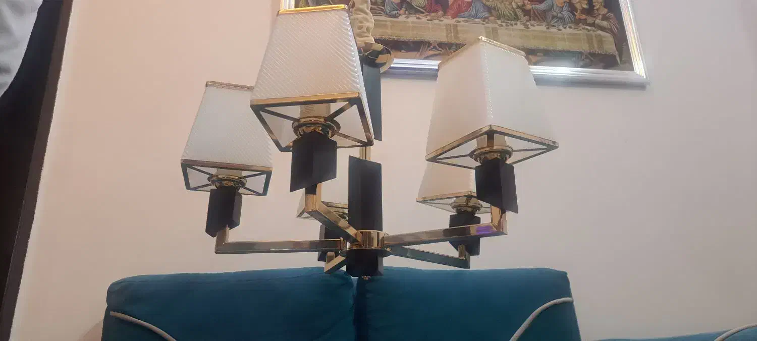 لوستر ۵شعله فانتزی|لوستر و چراغ آویز|مشهد, شهید مطهری|دیوار