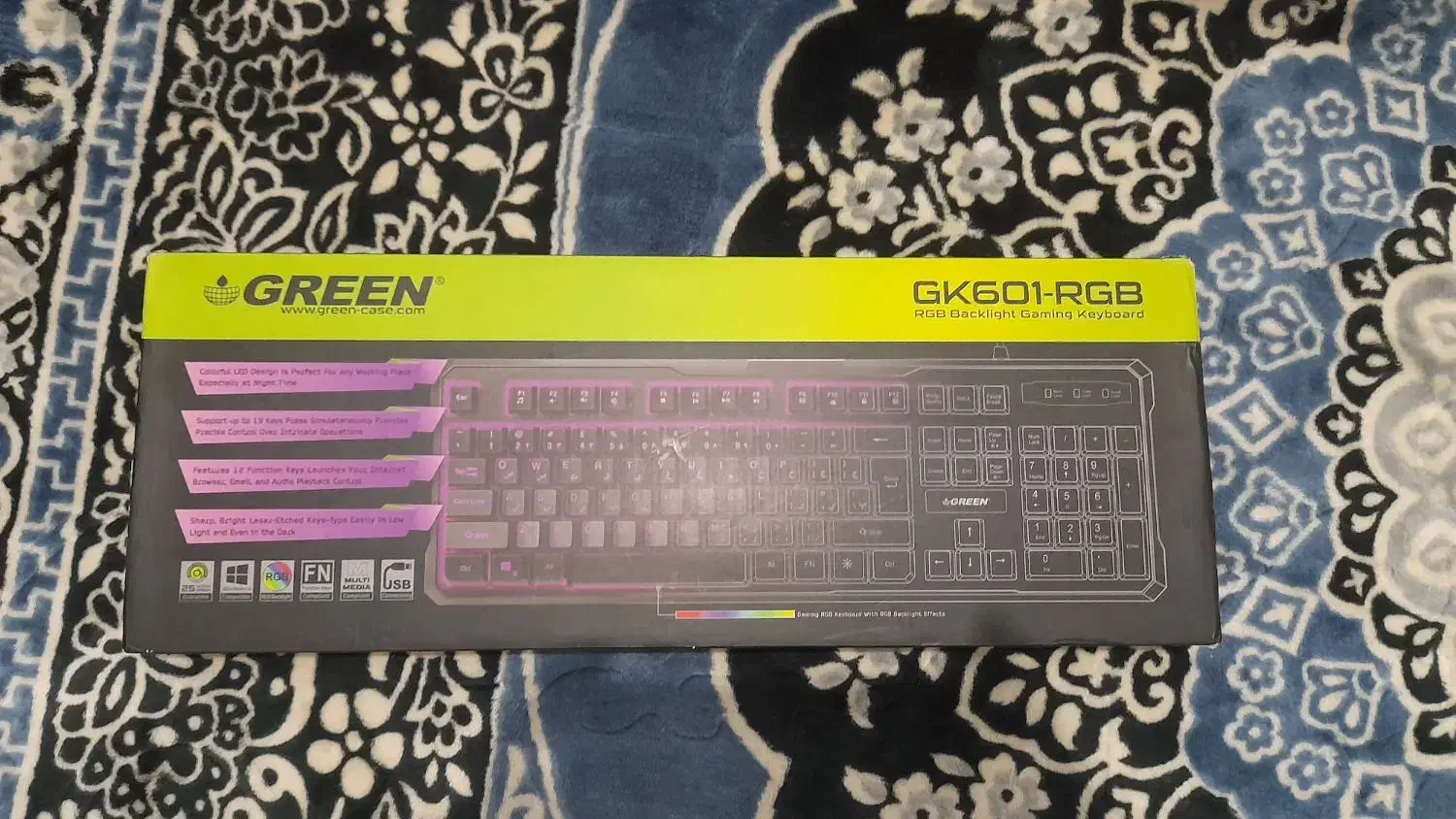 کیبورد گیمینگ green gk 601 rgb|قطعات و لوازم جانبی رایانه|خرم‌آباد, |دیوار