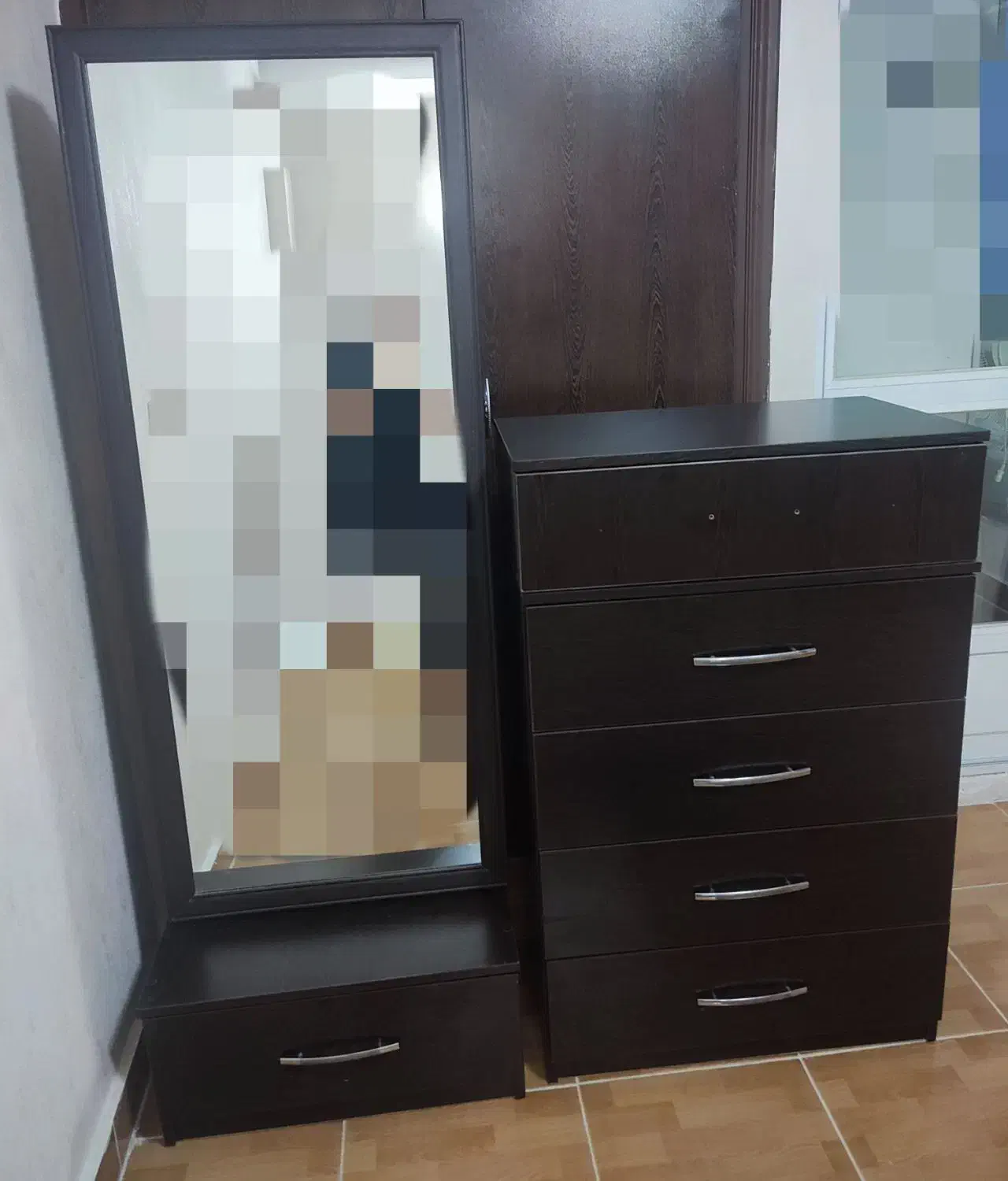 دراور و آینه|جاکفشی، کمد، دراور|گرگان, |دیوار