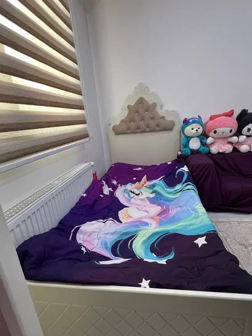 سرویس تخت نو جوان همراه بوفه و کمدو میز تحریر|تخت و صندلی بچه|همدان, |دیوار