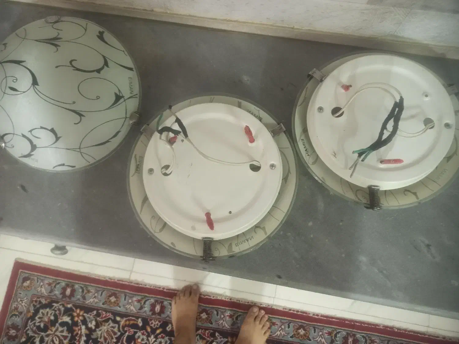 چراغ و لامپ سقفی|لوستر و چراغ آویز|سمنان, |دیوار