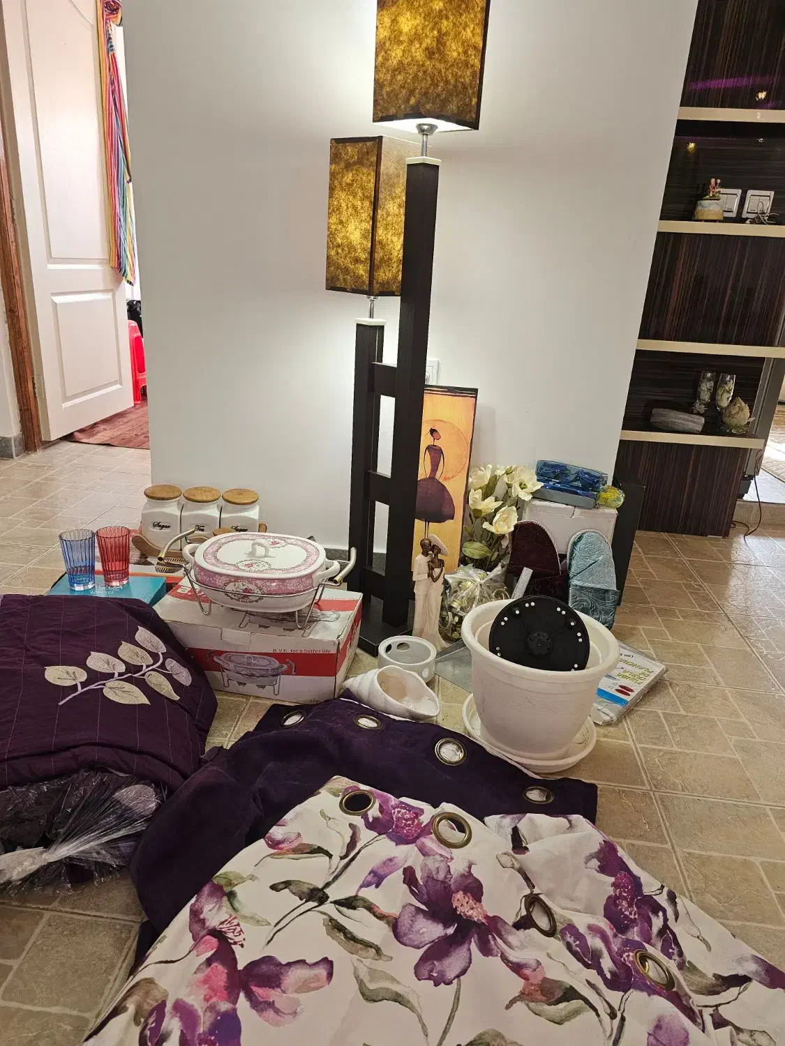 آباژور رو تختی پرده ست پا سماوری ظرف سرو تابلو|حراج|لاهیجان, یوسف آباد|دیوار