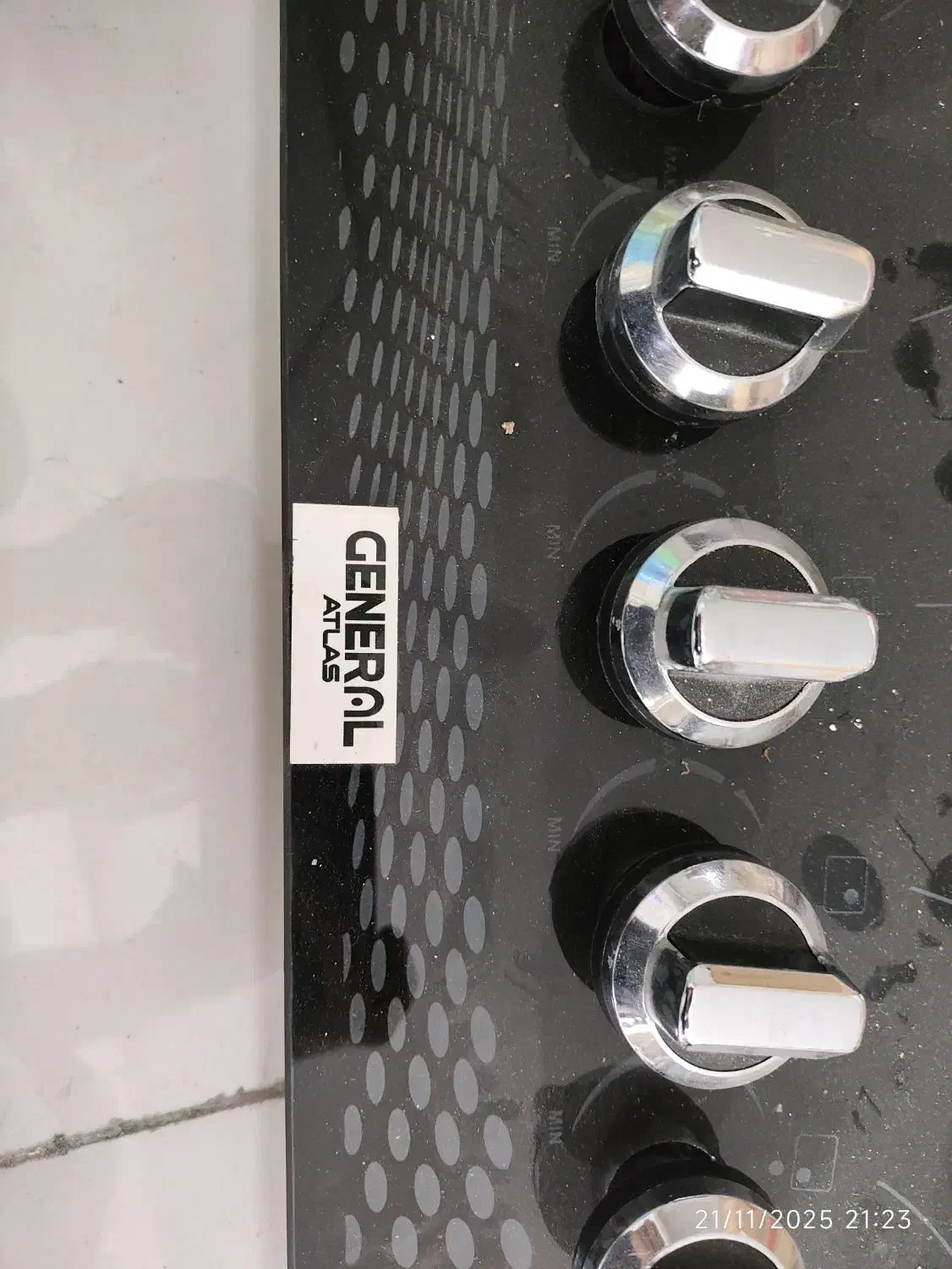 اجاق گاز شیشه ای پنج شعله General Atlas|اجاق گاز و لوازم برقی پخت‌وپز|تهران, سازمان برنامه جنوبی|دیوار