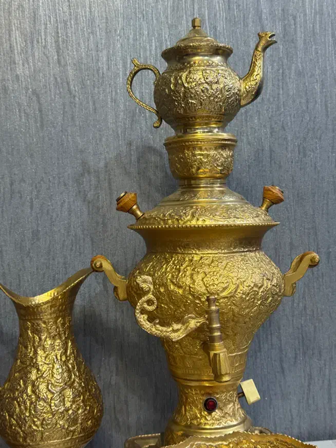 سماور قلم کاری|سماور، چایساز، قهوهساز|مشهد, آبکوه|دیوار