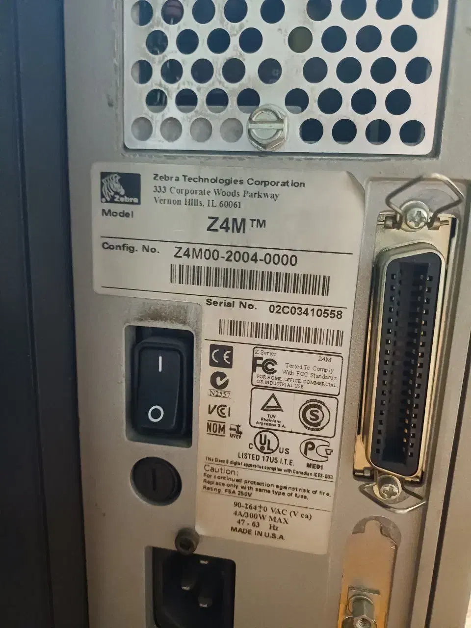 دستگاه لیبل پرینتر صنعتی زبرا مدل Z4M|پرینتر، اسکنر، کپی، فکس|پاکدشت, خاتون آباد|دیوار