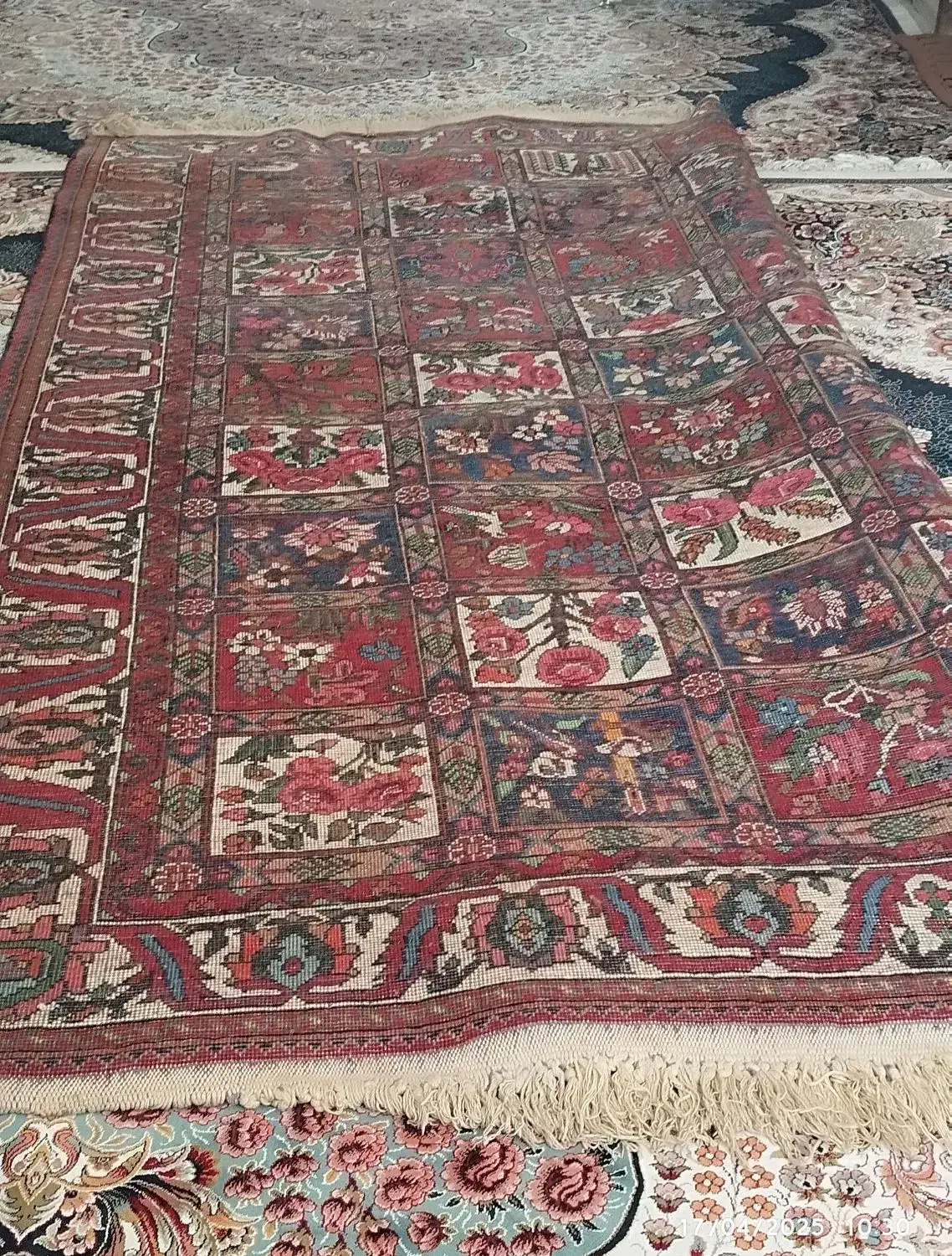 دست‌باف|فرش|اصفهان, عمان سامانی|دیوار