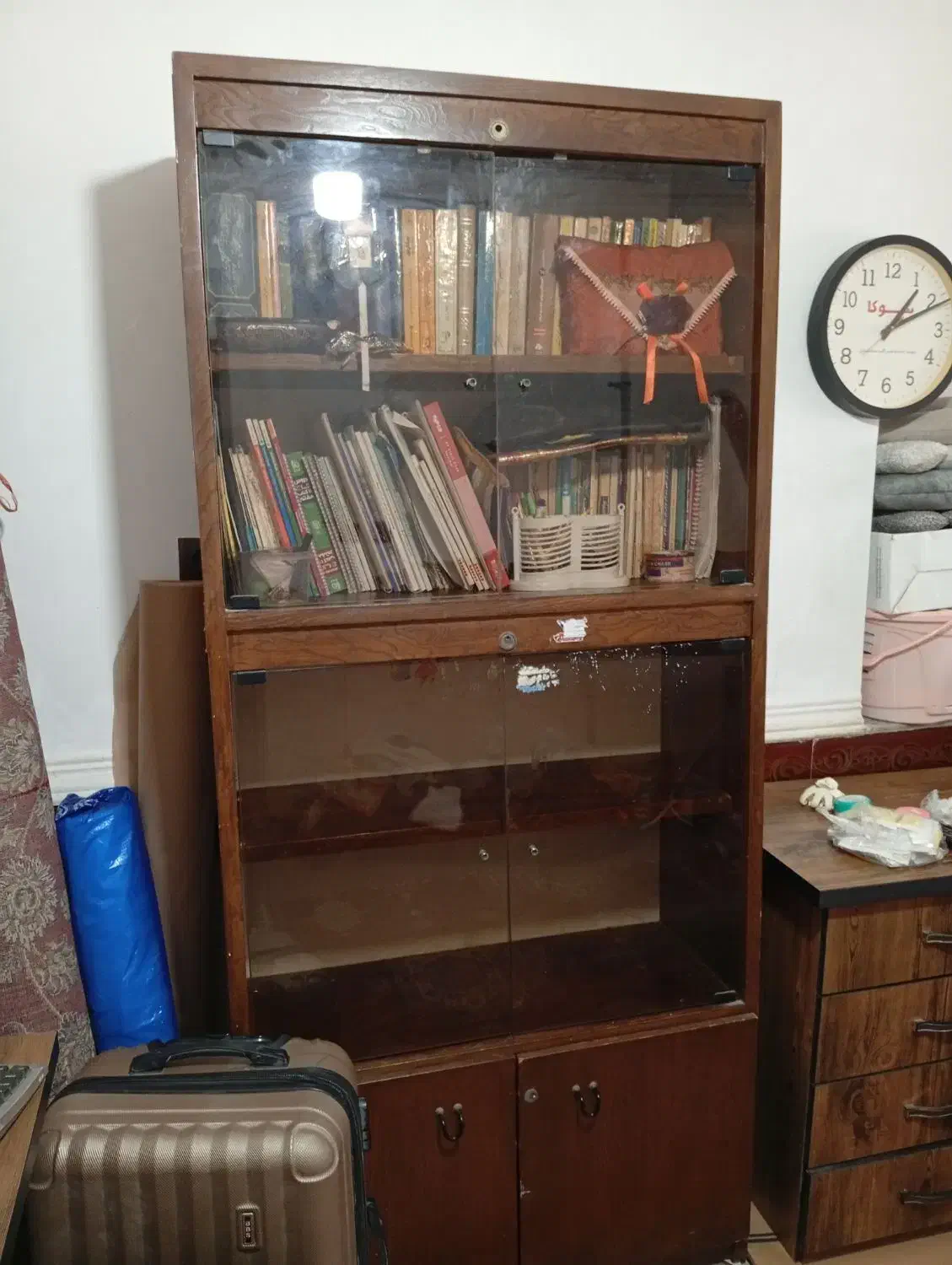 قفسه کتاب|کتابخانه، شلف، قفسه‌های دیواری|آق قلا, |دیوار