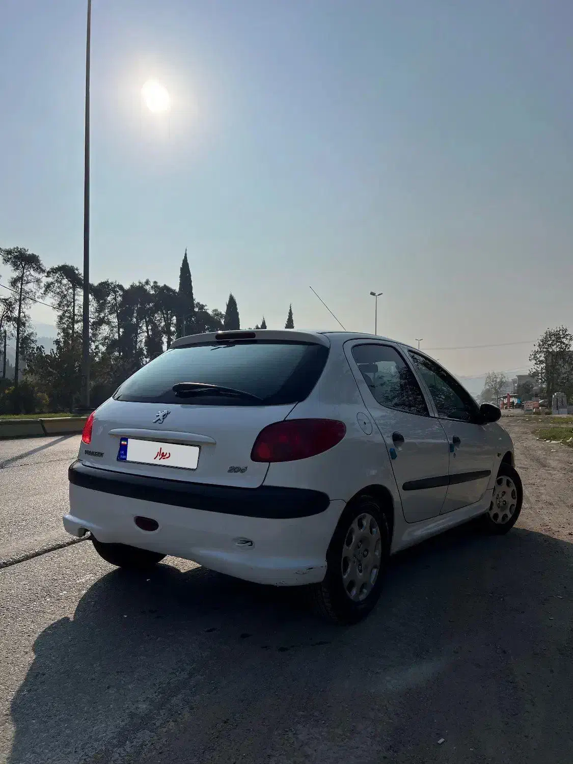 206 سفید سالم و مرتب|خودرو سواری و وانت|بهشهر, |دیوار