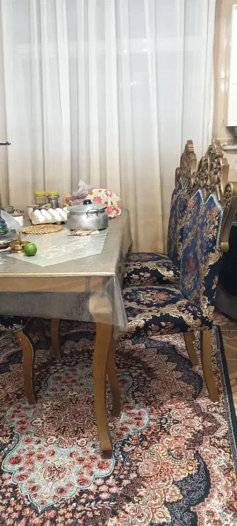 مبل هفت نفره استیل با میز نهار خوری شش نفره|مبلمان خانگی و میز عسلی|آستانه اشرفیه, |دیوار