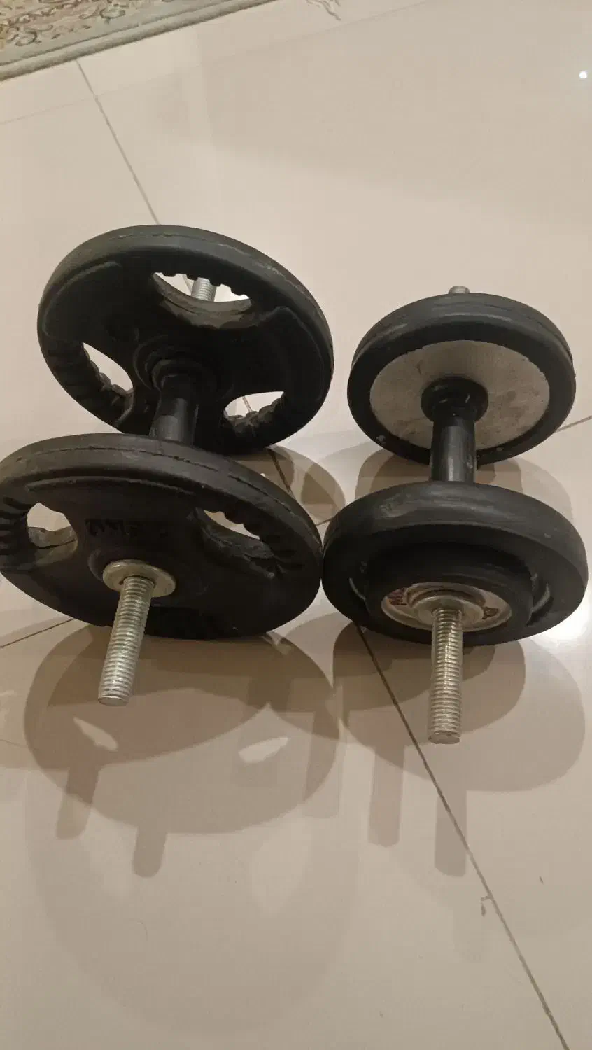 فروش دمبل دور لاستیک|تجهیزات ورزشی|گرگان, |دیوار