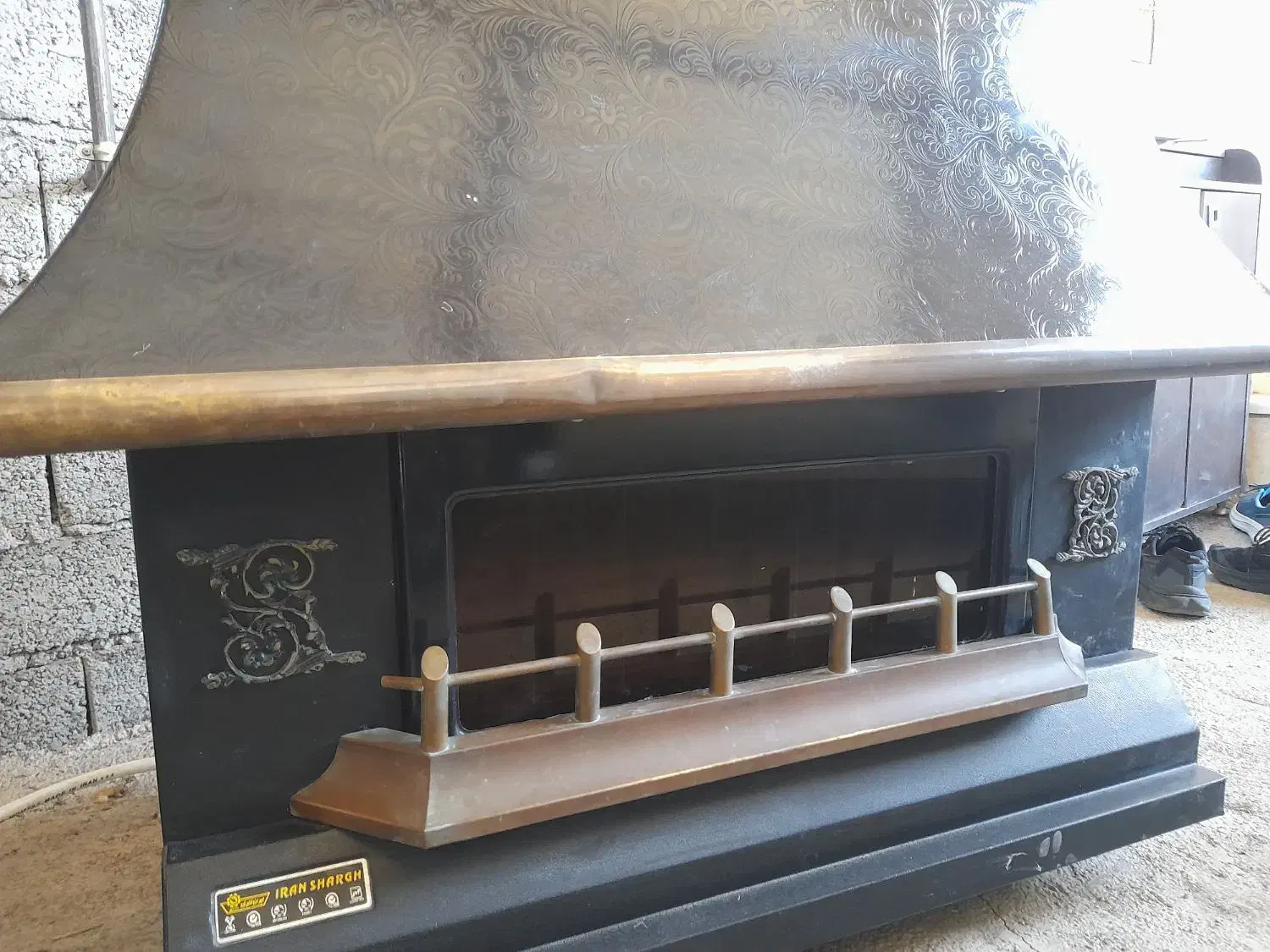 بخاری طرح شومینه ایران شرق|بخاری، هیتر، شومینه|لاهیجان, بازکیاگوراب|دیوار