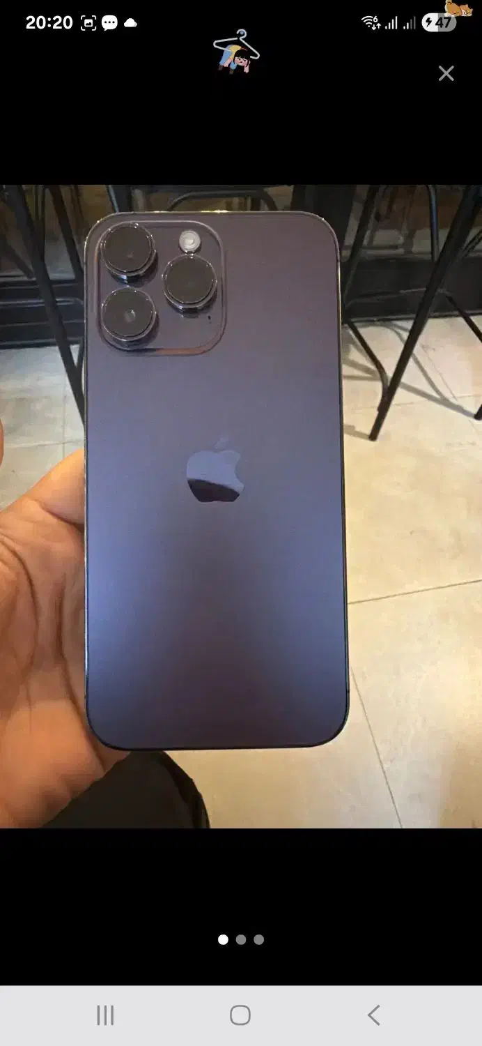 آیفون 14 پرومکس 256 zaa دوسیم بنفش|موبایل|مشهد, فرهنگیان (شهرک غرب)|دیوار
