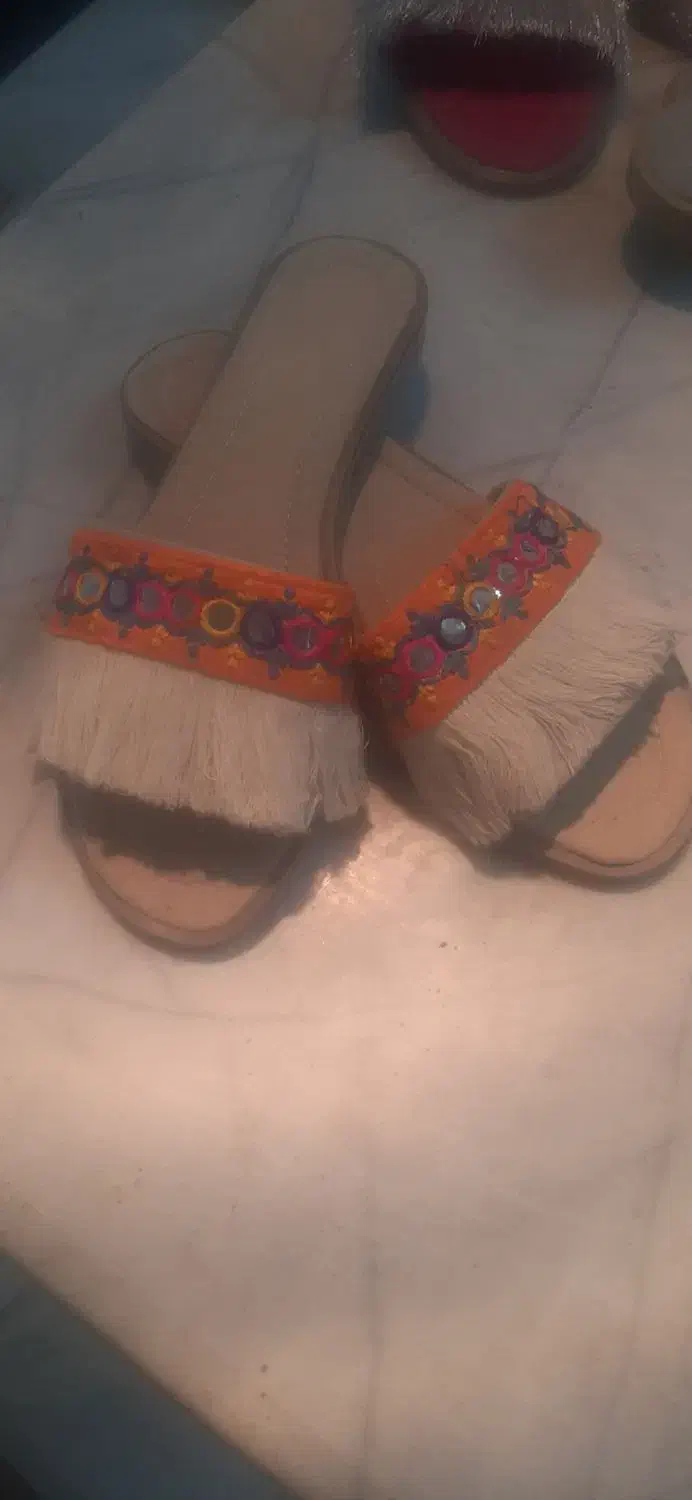 صندل مکرومه .سنتی|کیف، کفش، کمربند|اصفهان, خانه اصفهان|دیوار