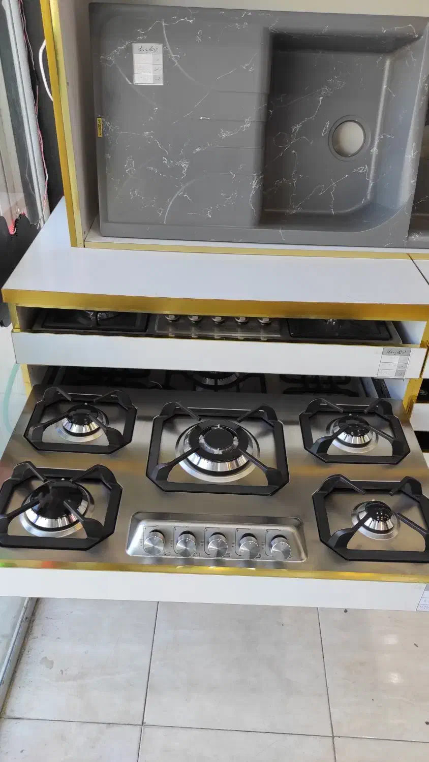 گاز صفحه ای استیل راهین مدل S514|اجاق گاز و لوازم برقی پختوپز|ساوه, |دیوار