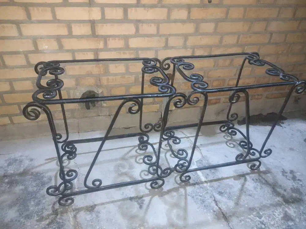 میز فرفورژه باتخته|بوفه، ویترین، کنسول|آبادان, |دیوار