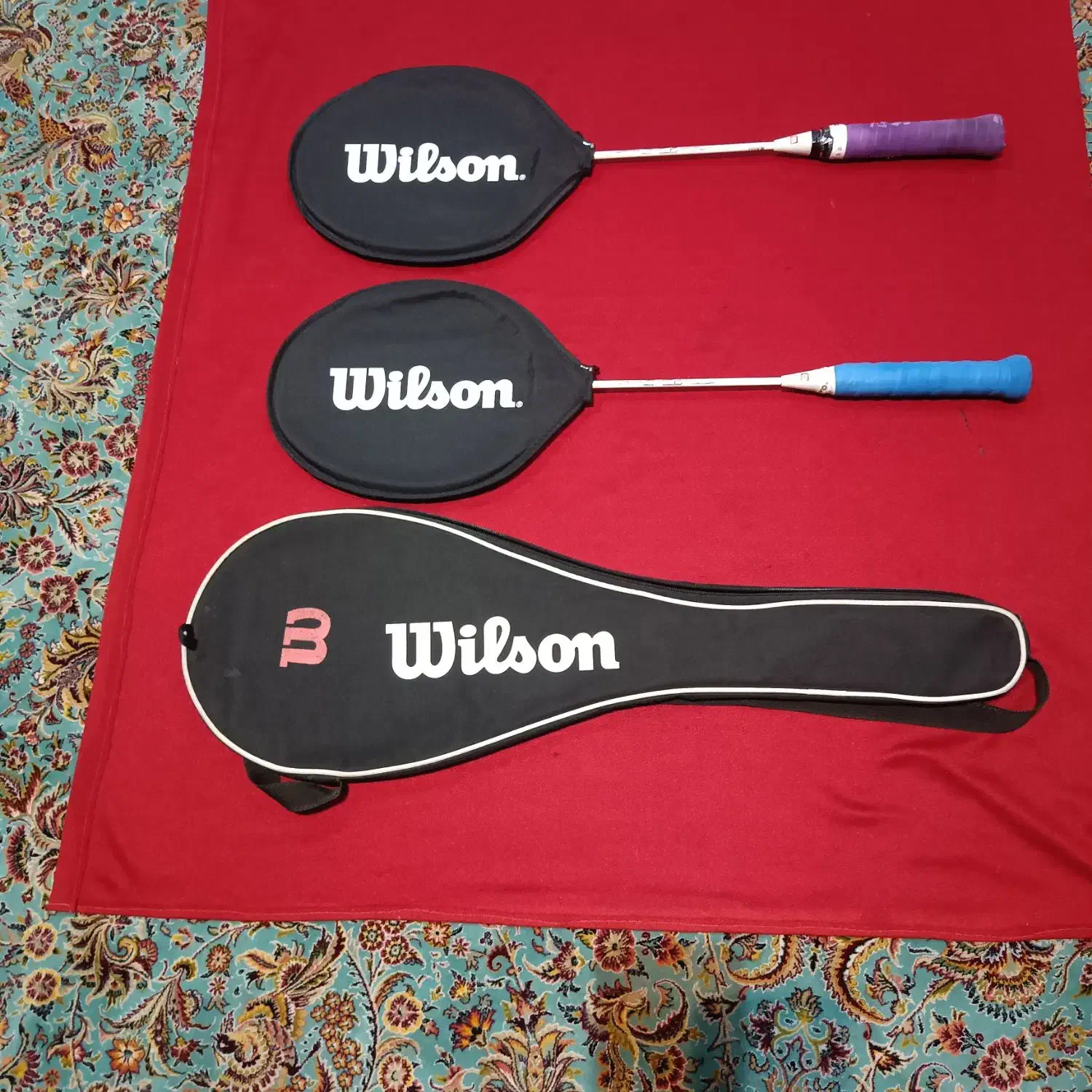فروش فوری راکت بدمینتون اصل ویلسون اورجینال(قدیمی)|ورزش‌های توپی|تهران, شهرک آزادی|دیوار