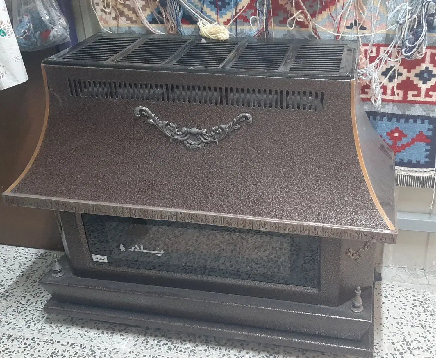 بخاری پلار طرح شومینه|بخاری، هیتر، شومینه|مبارکه, |دیوار
