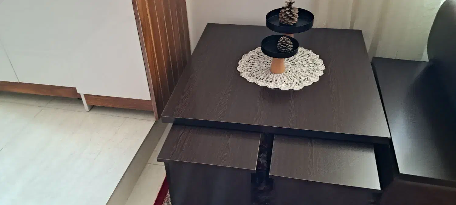 میز جلو مبلی به همراه سه عدد عسلی|مبلمان خانگی و میز عسلی|کامیاران, |دیوار