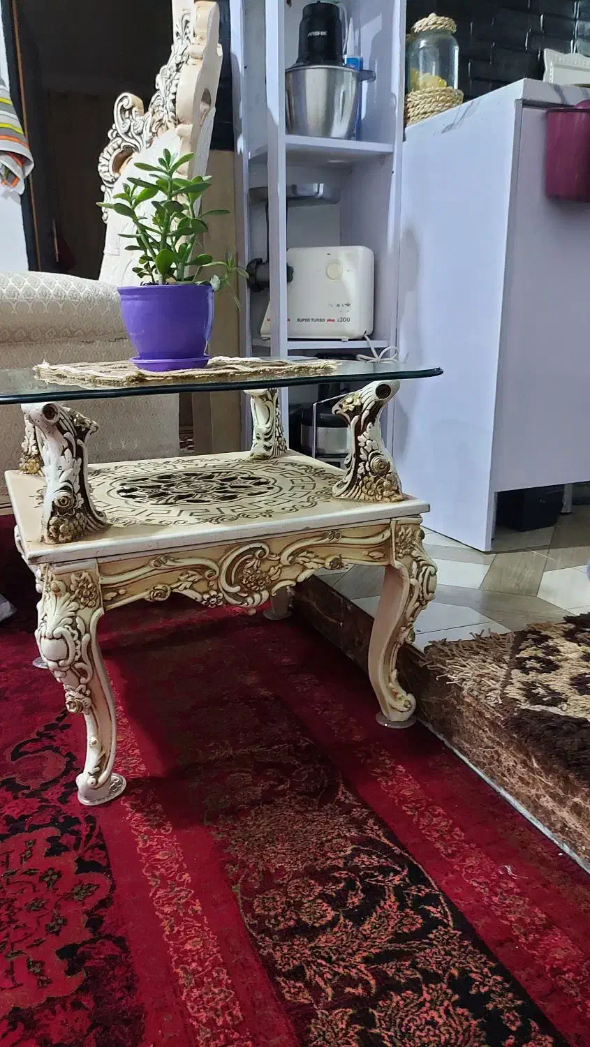 میز جلو مبلی سلطنتی|مبلمان خانگی و میز عسلی|زاهدان, |دیوار