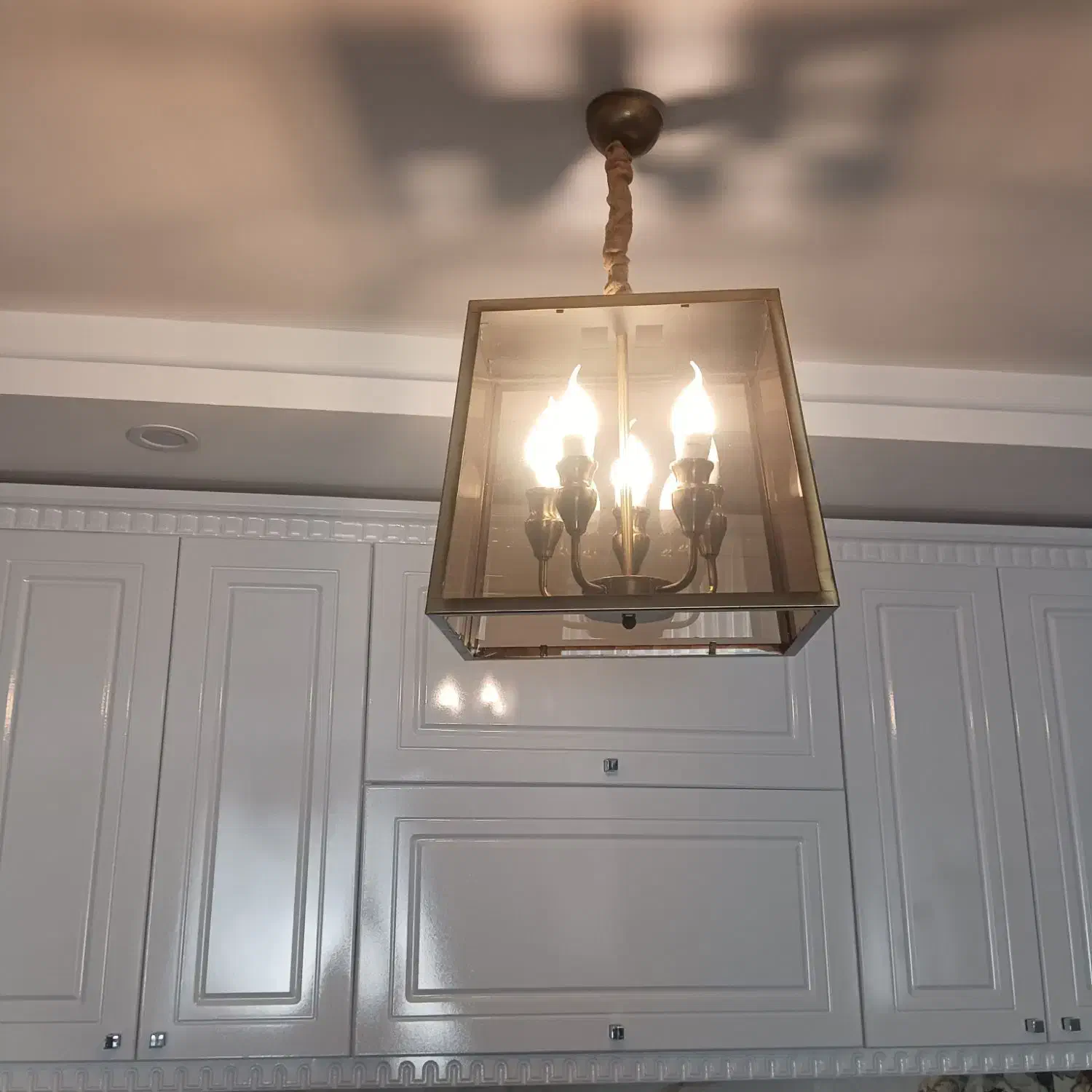 لوستر پنج شعله|لوستر و چراغ آویز|محمدیه-قزوین, |دیوار