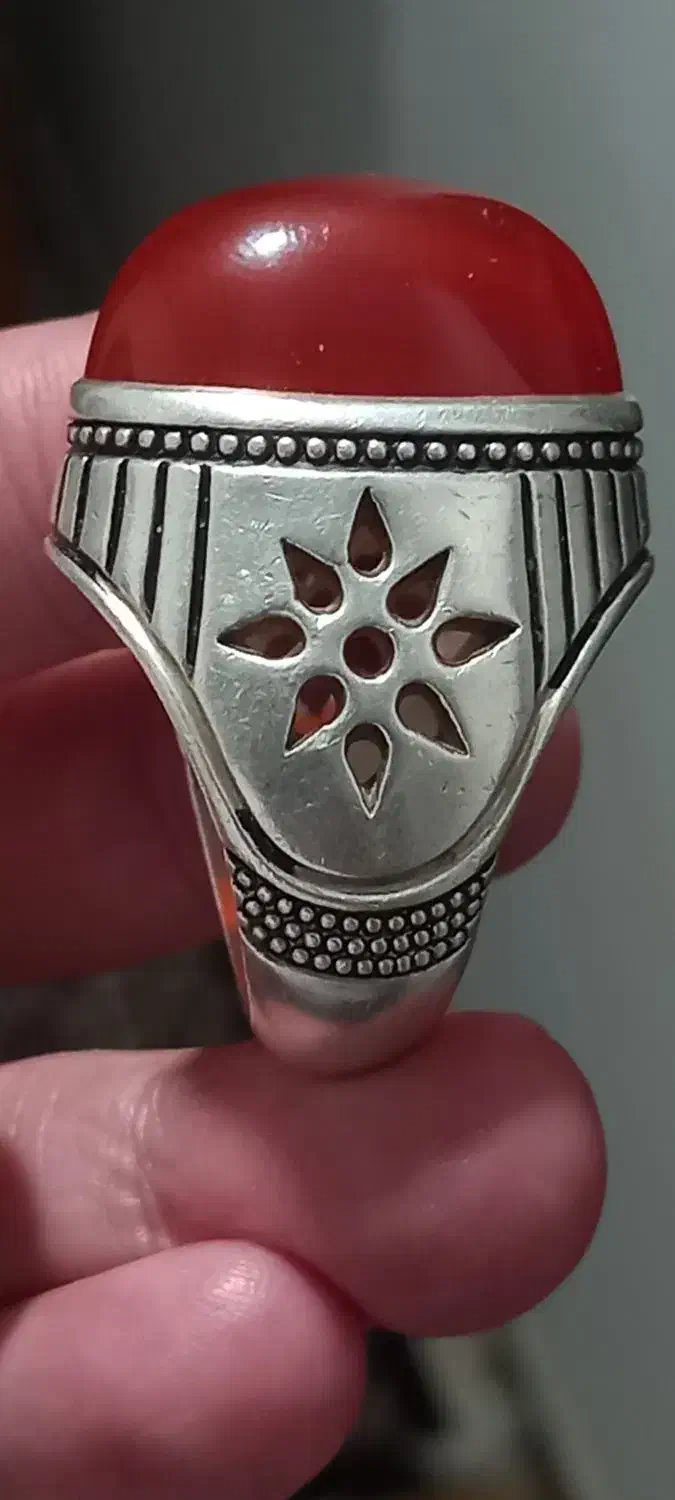 انگشتر عقیق وزن۳۷گرم|کلکسیون اشیاء عتیقه|ملارد, |دیوار