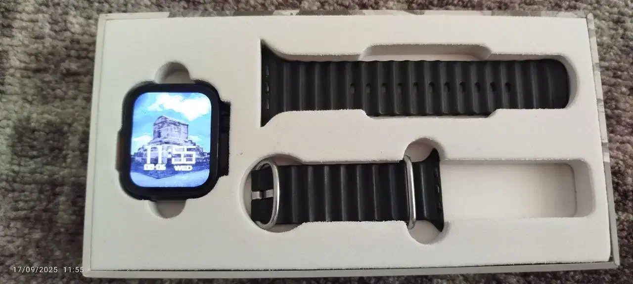 ساعت هوشمند x ultra|ساعت|رباط‌کریم, رباط‌کریم|دیوار