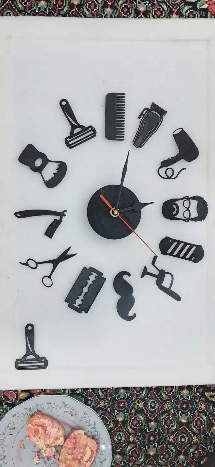 ساعت ارایشگاهی|ساعت دیواری و تزئینی|کرمان, |دیوار