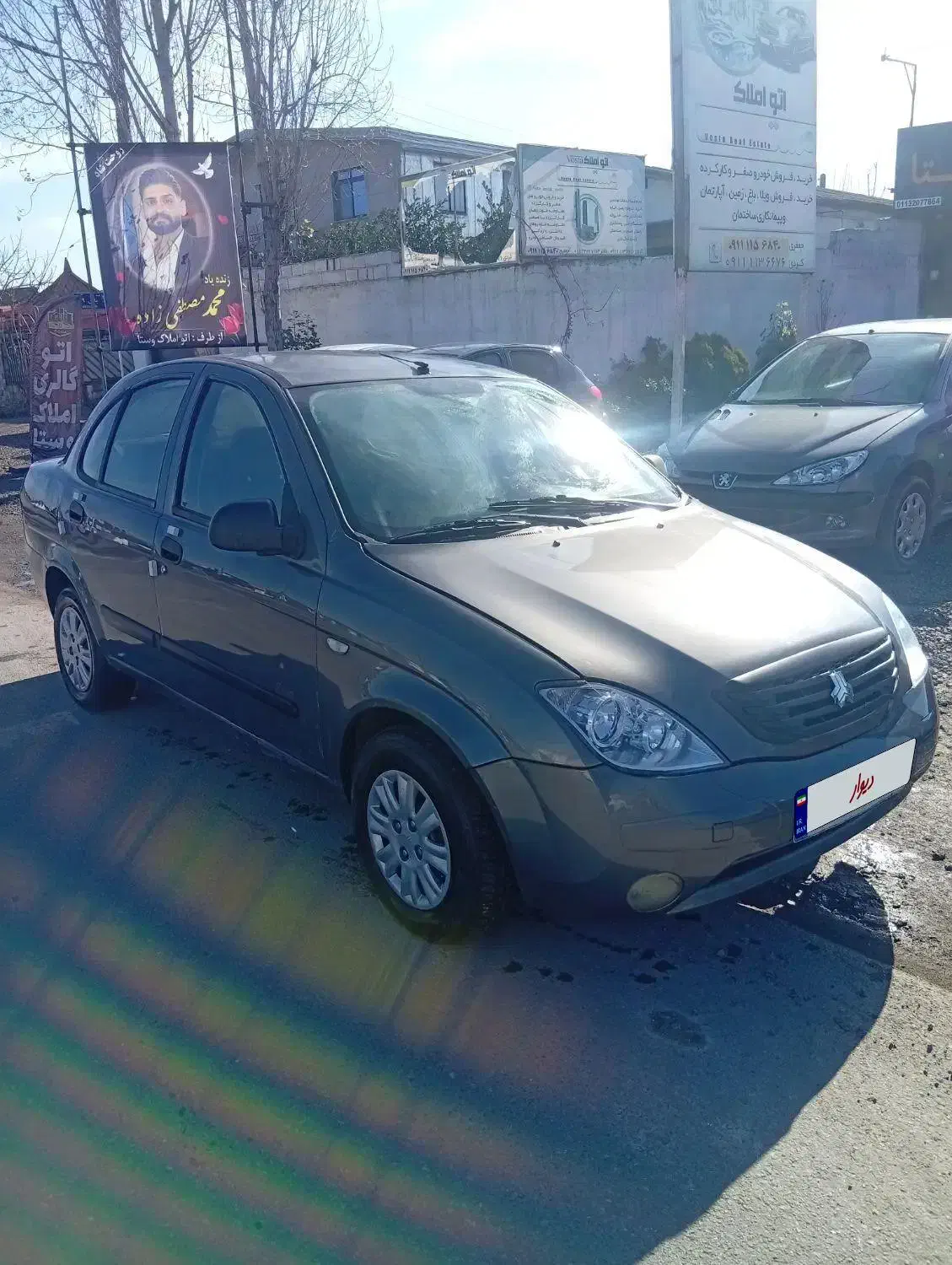 تیبا مدل ۹۲ دولکه رنگ در حد|خودرو سواری و وانت|بابل, |دیوار