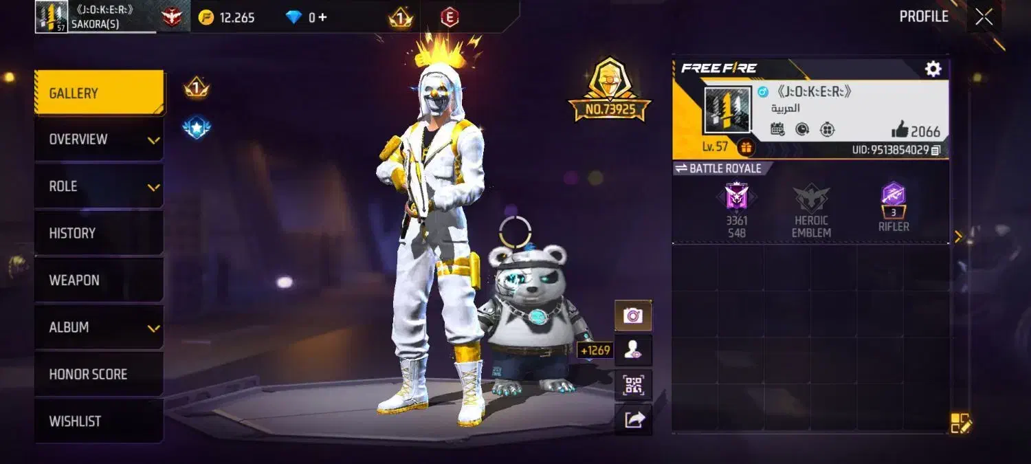 اکانت فیری فایر|کنسول، بازی ویدئویی و آنلاین|مشکین‌دشت, |دیوار