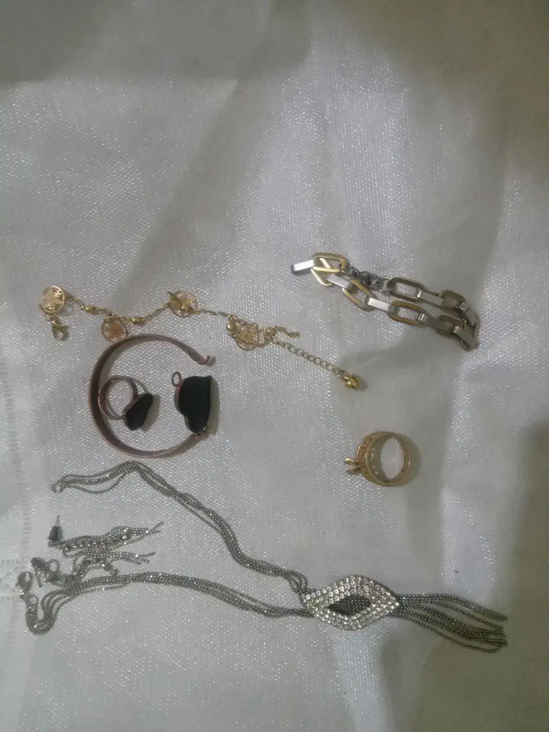 دستبند و پابند انگشتر و دستبند سِت رنگ ثابت|بدلیجات|زرند, |دیوار