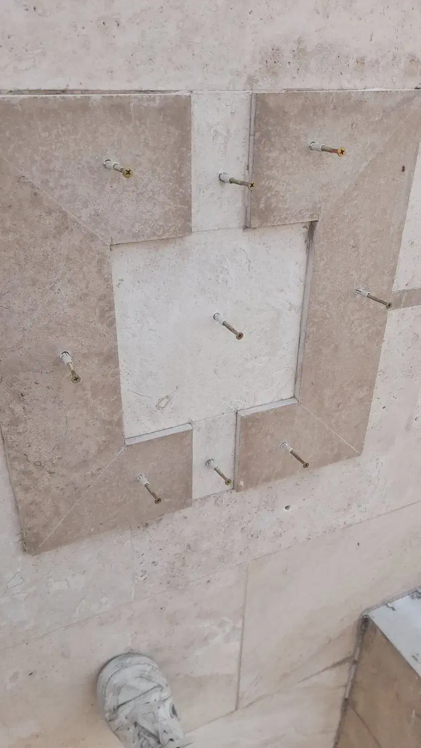 پیچ رولپلاک سنگ نما با طناب بندباز|خدمات پیشه و مهارت|بهارستان, |دیوار