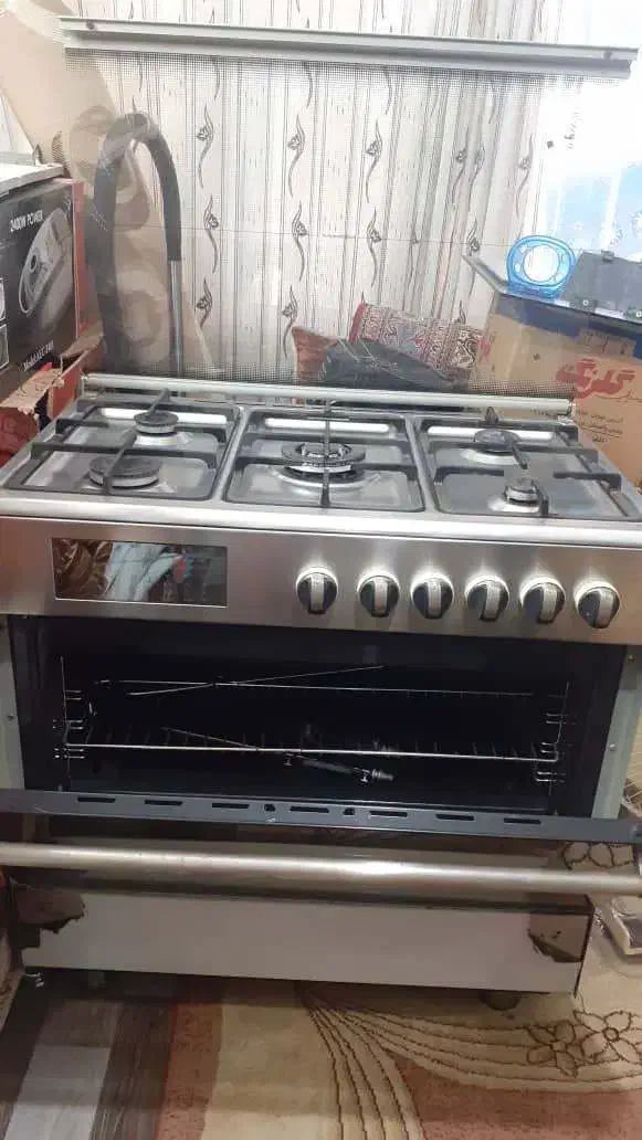 اجاق گاز فر دار مبله استیل فول و دیجیتال لوکاتی|اجاق گاز و لوازم برقی پختوپز|قائمشهر, |دیوار