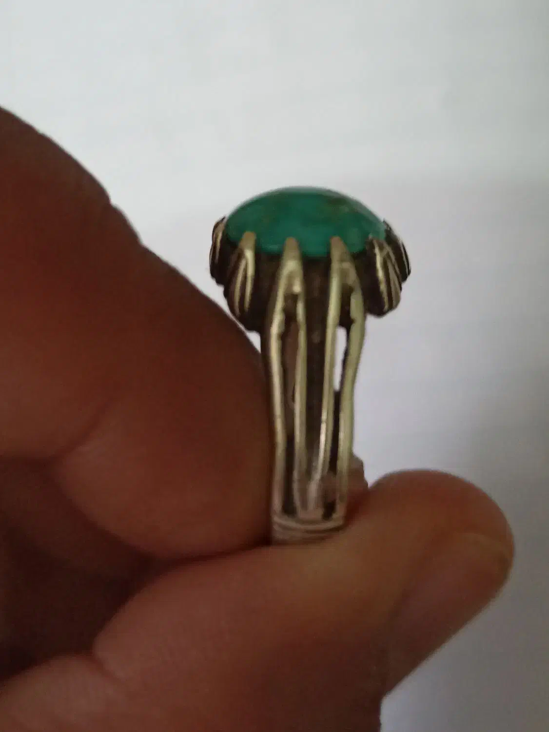 انگشتر فیروزه نیشابوری نقره اصل فروشی|جواهرات|بیرجند, |دیوار