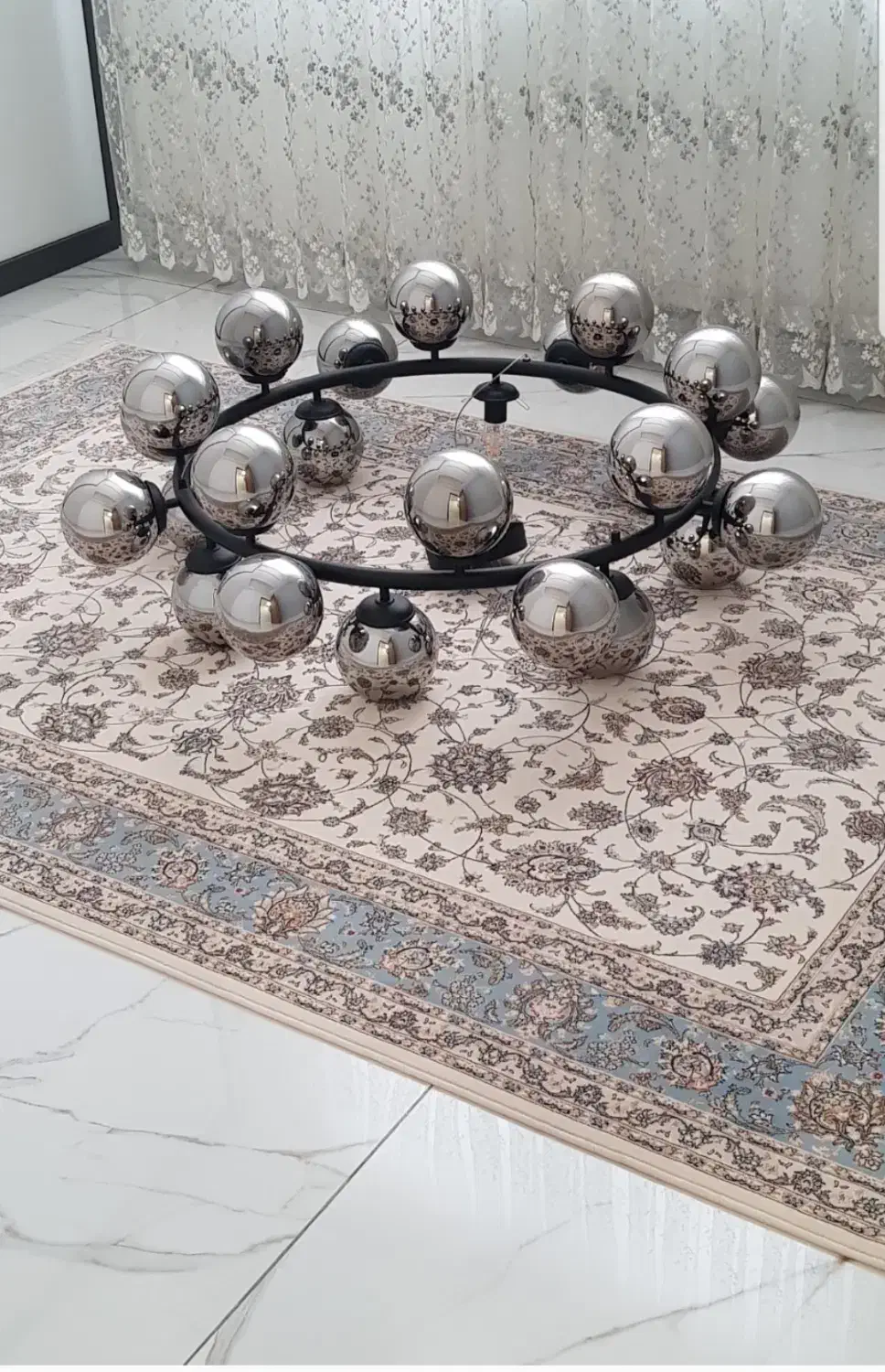 لوستر مدرن ۲۴ حبابه|لوستر و چراغ آویز|محلات, |دیوار