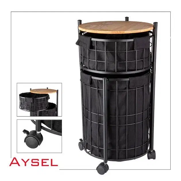 سبد لباس چرک پارچه فلزی|لوازم حمام|مشهد, زمرد|دیوار