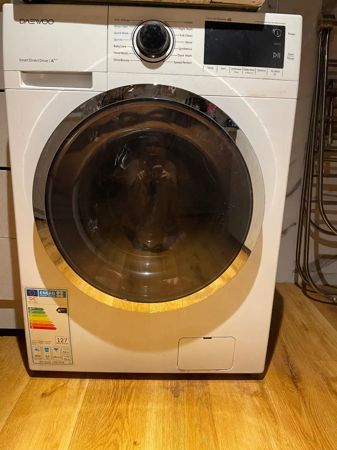 لباس شویی دوو ۸ کیلو ۳۰/۰۰۰/۰۰۰ در حد نو|ماشین لباسشویی و خشک‌کن لباس|قم, زنبیل آباد|دیوار