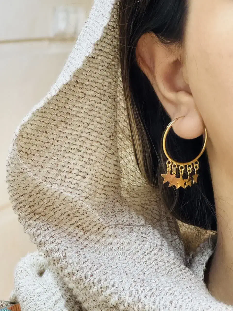 گوشواره زمانی|جواهرات|بافق, |دیوار