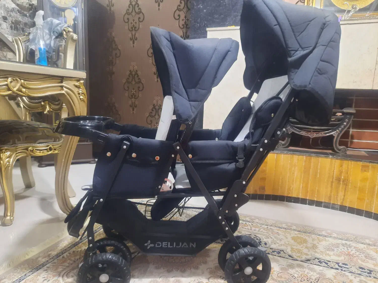 کالسکه دو قلو کودک|کالسکه و لوازم جانبی|میانه, |دیوار