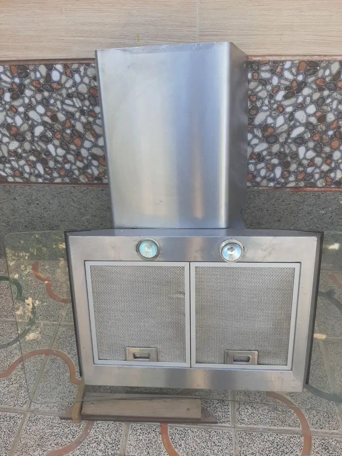 ۲عددهودصفحه شیشه ای وکابینت|هود|خرمدره, |دیوار