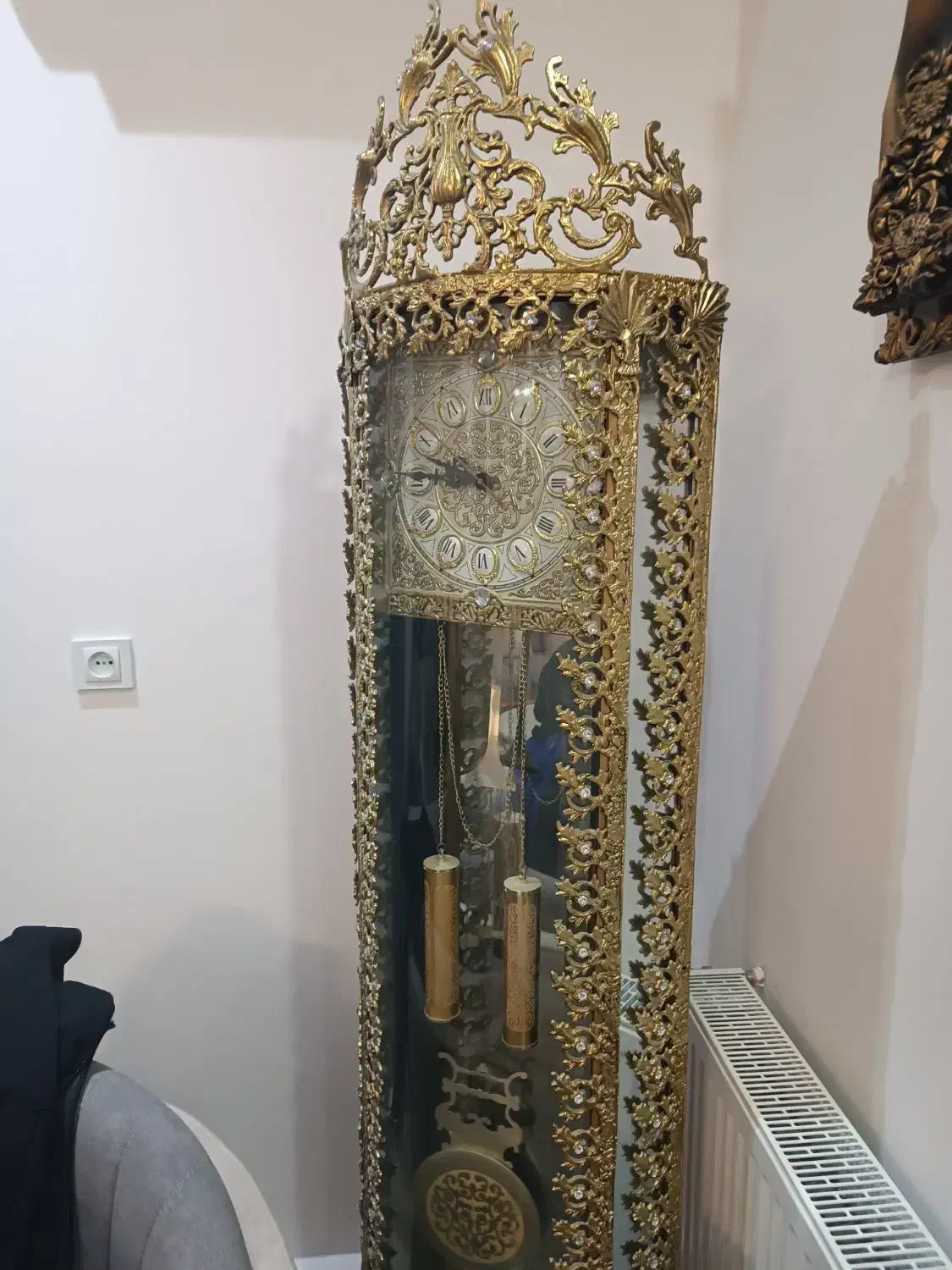 آینه و کنسول و ساعت برنز|بوفه، ویترین، کنسول|سنندج, |دیوار