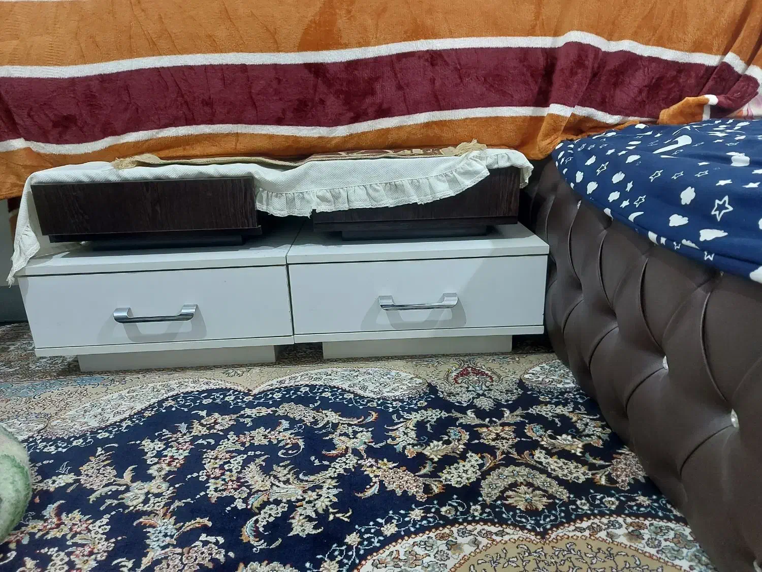 میزارایش وپاتختی وتخت دونفره|تشک تختخواب|امیدیه, |دیوار