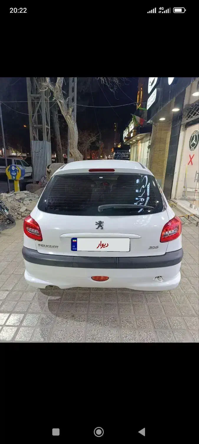 206 تیپ ۳ مدل 1395|خودرو سواری و وانت|تربت جام, تیپ ۳۸ زرهی تربت جام|دیوار