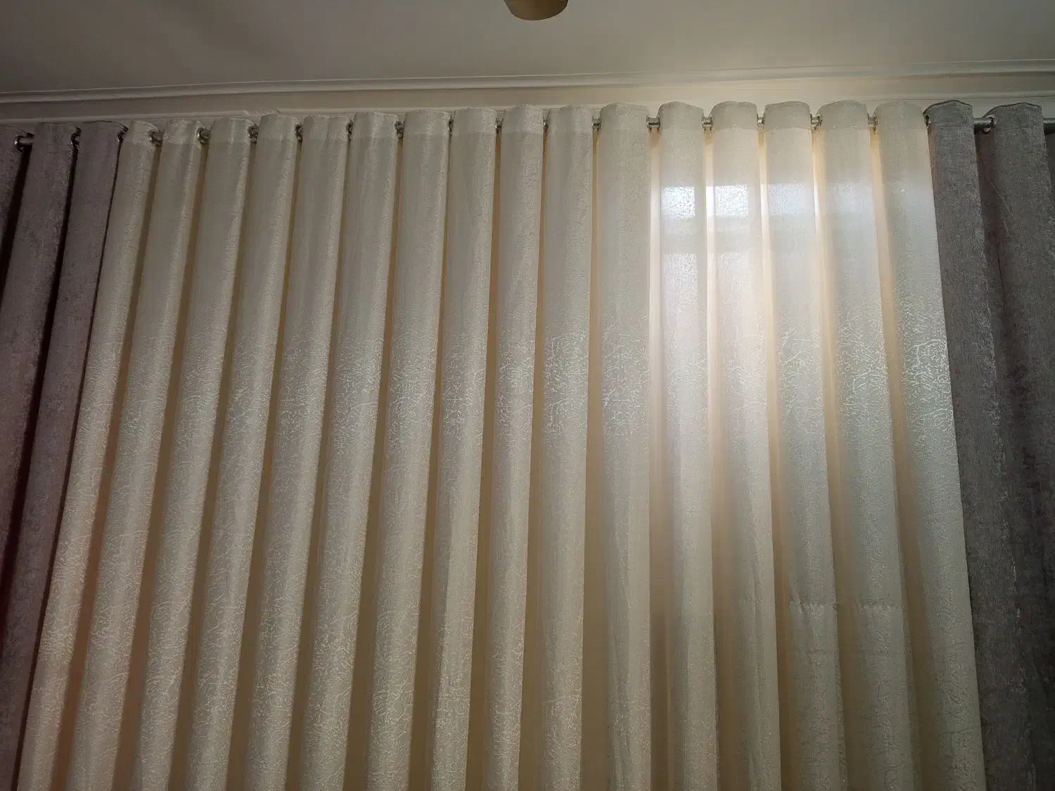 پرده طوسی|پرده، رانر، رومیزی|اهواز, کمپلو جنوبی|دیوار