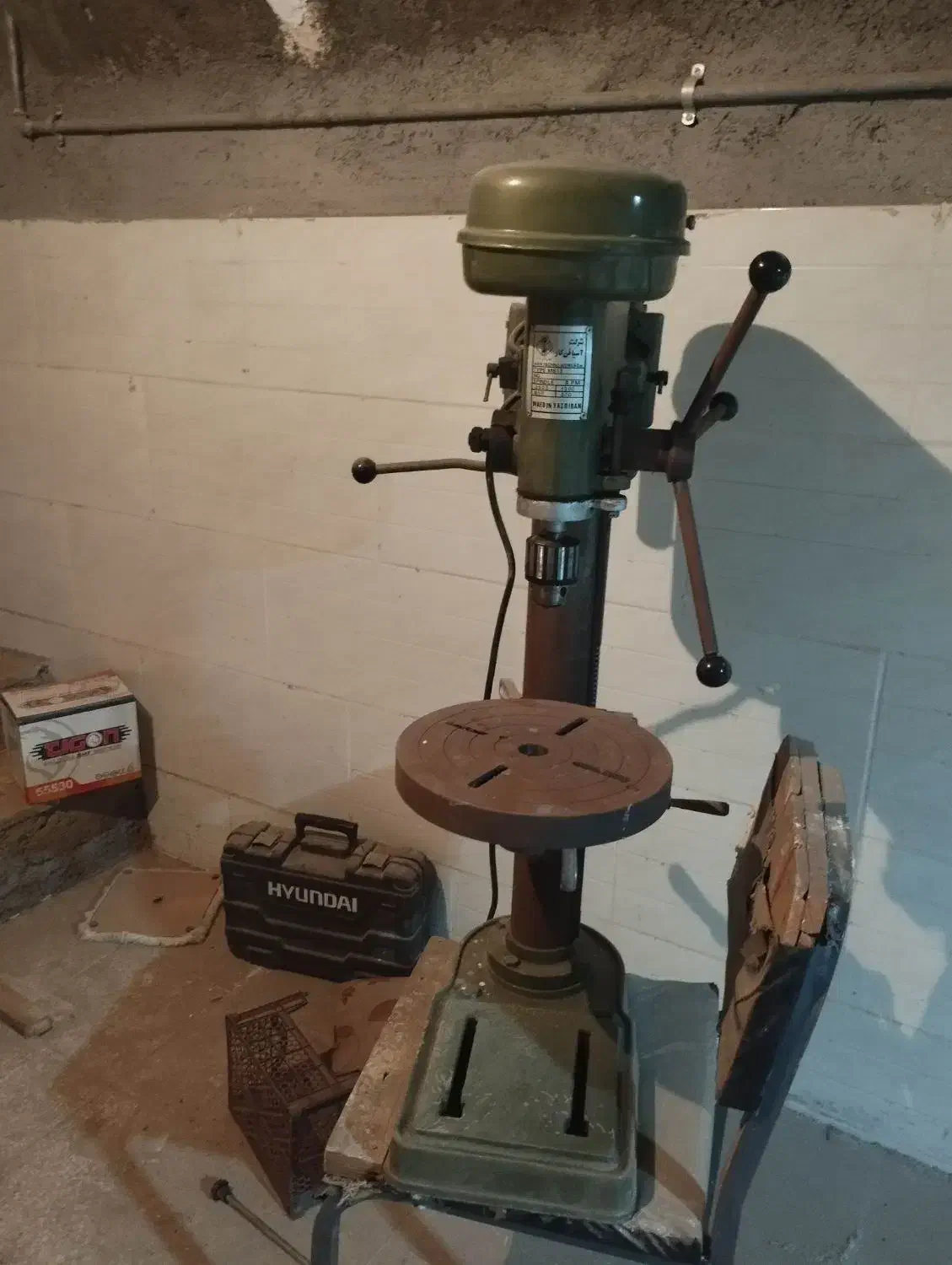 دستگا آلومینیوم بر تیغ 30 پمپ باد 80 دریل ایستاده|ماشین‌آلات صنعتی|یزد, |دیوار