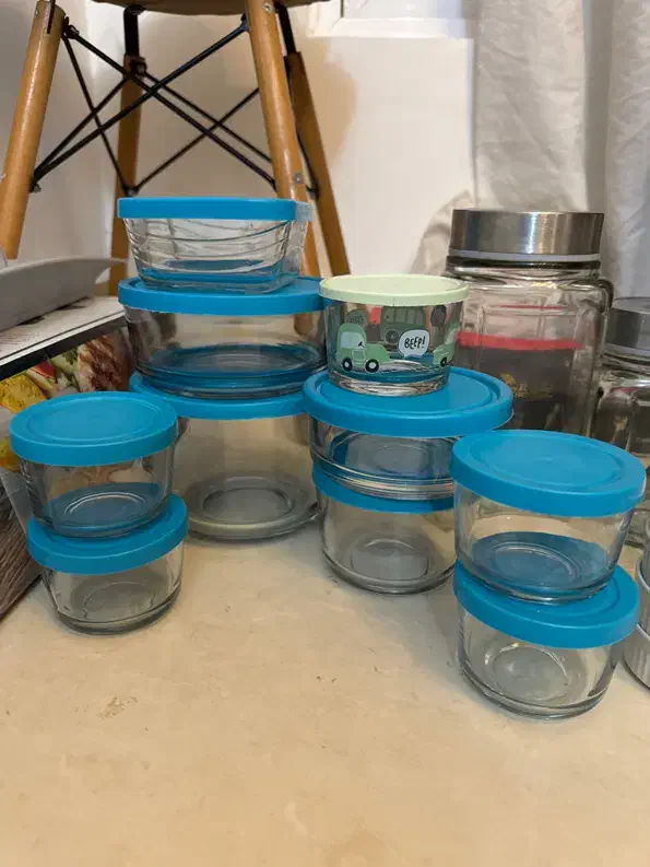 ظرف شیشه ای در دار|ظروف نگهدارنده، پلاستیکی، یک‌بارمصرف|کیش, |دیوار