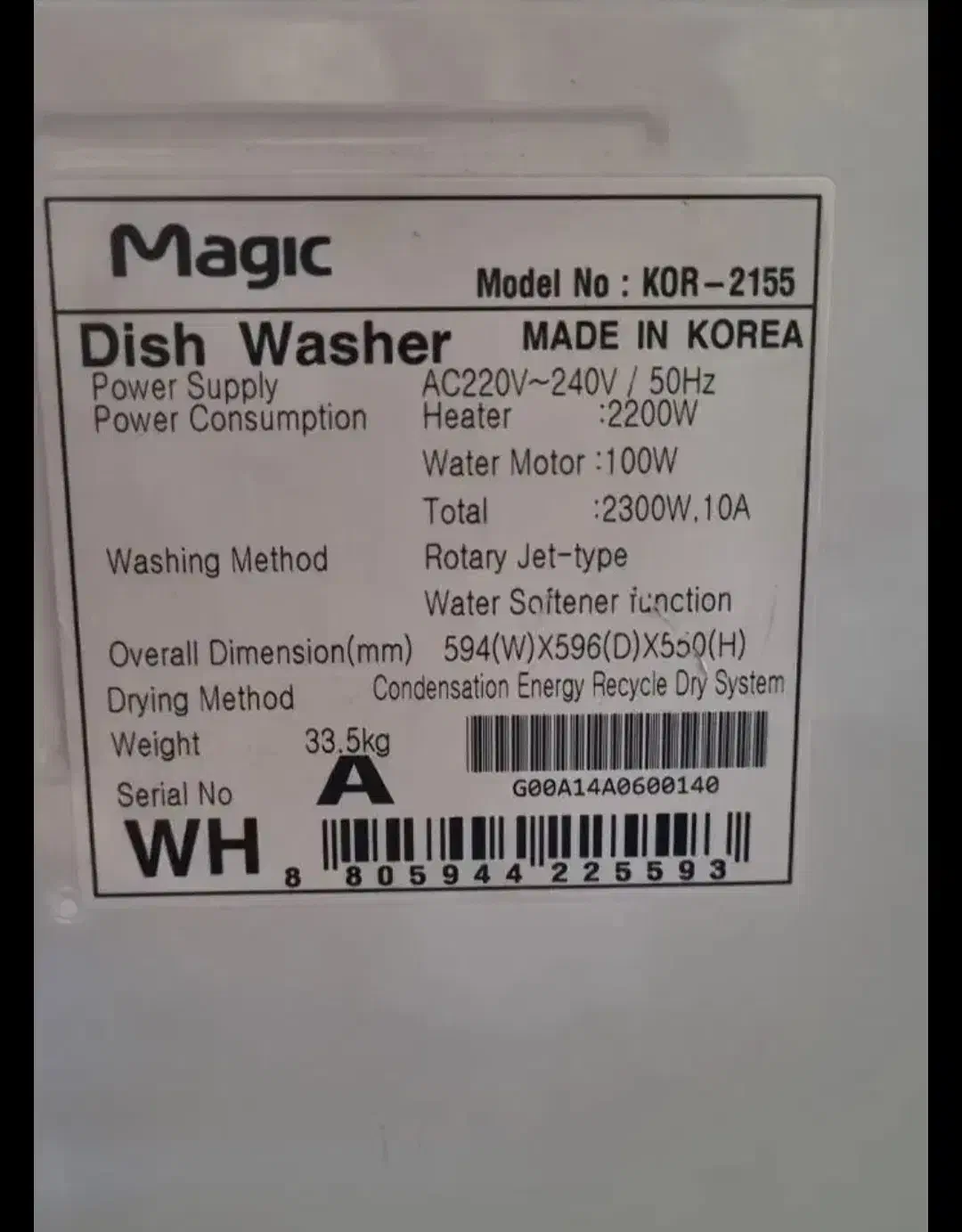 ماشین ظرفشویی۸نفره مجیک|ماشین ظرفشویی|قزوین, |دیوار