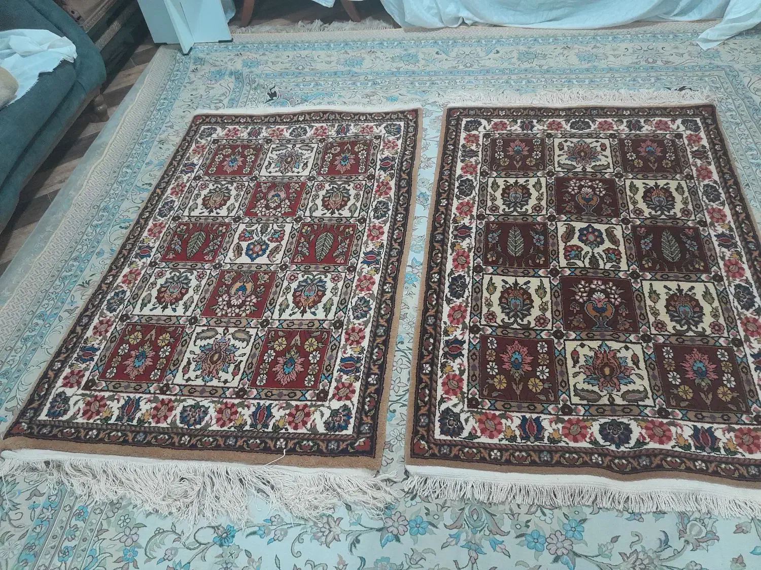 دو عدد فرش دستباف نو ۱متر در ۱/۵ متر|فرش|اصفهان, تیران|دیوار