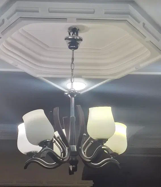 لوستر ۵ شاخه|لوستر و چراغ آویز|علی‌آباد کتول, |دیوار